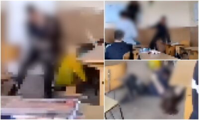 Scene șocante într-un liceu din Timiș! Doi elevi de 14 și 15 ani s-au bătut fără milă în clasă