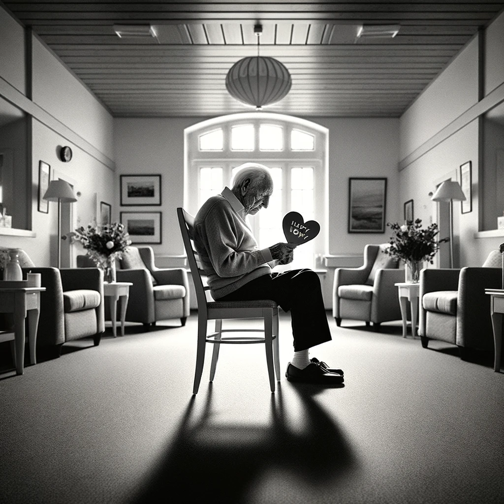 Bătrânii dintr-un azil au primit felicitări de Valentine's Day de la o firmă de pompe funebre