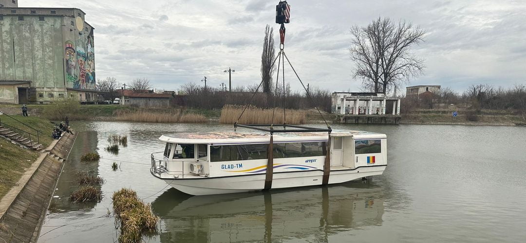 Navigația pe Bega se reia - Vaporasele revin în Timișoara din 1 Martie