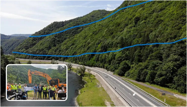 Încep în forță defrișările pe secțiunea Boița-Cornetu de pe A1 Pitești-Sibiu