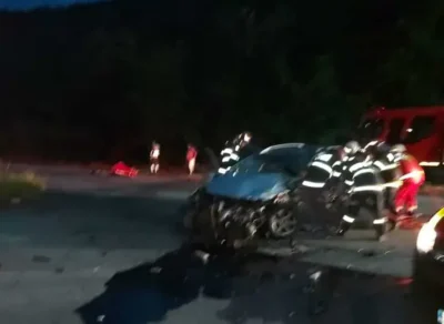 Un barbat de 47 de ani a murit intr un accident produs intre un autoturism si un TIR