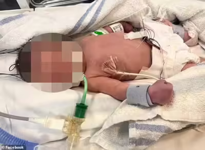Bebelușul minune supraviețuiește căderii de la etajul 10: Prima fotografie cu micuța Posie în spital, după moartea mamei