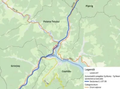 Proiectul celui mai dificil tronson al Autostrăzii Unirii, Lotul 2B Grințieș-Pipirig, înaintează: Documentația a fost trimisă pentru validare