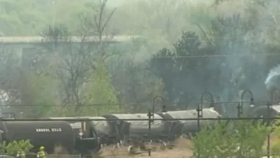 Alertă în Mehedinți! Vagoane cu benzină deraiate, evacuări și circulație blocată pe DN 6