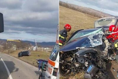 Accident grav pe DJ 764! O persoană încarcerată și alta rănită grav în urma unui accident între Aleșd și Aștileu