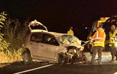 Accident grav în Lugoj! Șofer băut a pierdut controlul volanului și a lovit două mașini parcate