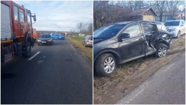 Trei frati raniti in urma unei depasiri periculoare