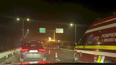 Accident pe A3: Trafic îngreunat la ieșirea din Pipera