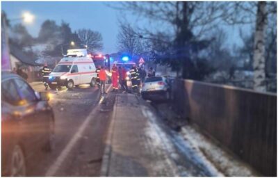 Tragedie pe șosea în Toplița! O tânără mamă și copiii ei, răniți într-un accident rutier grav