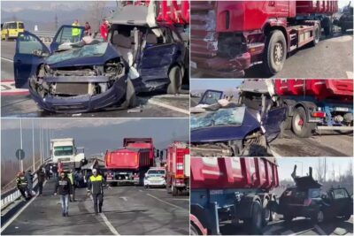 Accident mortal pe centura Târgu Jiu: Un bărbat de 74 de ani a decedat după coliziune cu un TIR