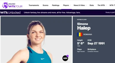 E oficial! Simona Halep a dispărut din clasamentul WTA