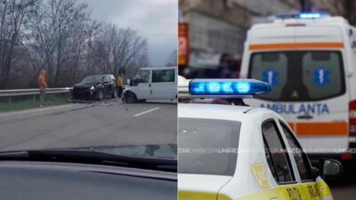 Accident rutier grav pe traseul M5, în apropierea localității Stăuceni: Trei automobile implicate și un rănit
