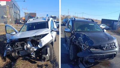 Accident grav în Albota!Traficul rutier afectat de coliziunea a două autoturisme