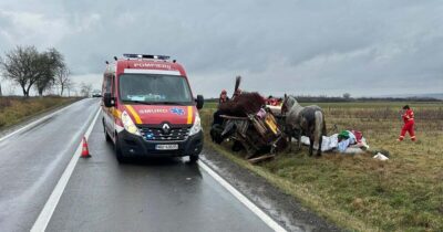 Cum s-a produs accidentul mortal pe DN19, între un TIR și o căruță
