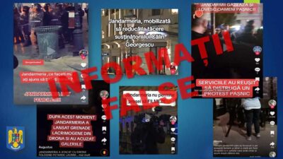Jandarmeria Română avertizează: Dezinformarea pe rețelele sociale după incidentele de la BEC riscă să provoace violențe