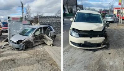 Accident grav în Milișăuți! O mamă și bebeluș în stare critică după coliziune cu trei mașini