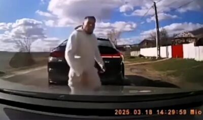 Ionuț Moșailov, influencer interlop, surprins în trafic în timp ce agresa un alt șofer