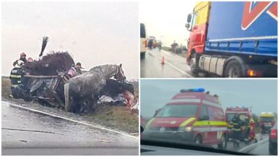 Accident rutier grav pe DN 19E: un bărbat și-a pierdut viața în coliziunea între un autotren și o căruță în județul Bihor