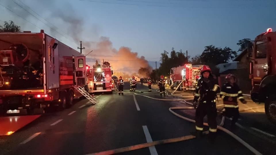 Explozie uriasa la un centru MApN
