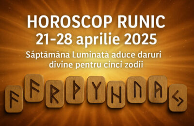 Horoscop Runic 21-28 aprilie 2025, cu maestrul Vechersky. Saptamana Luminata aduce daruri divine pentru cinci zodii.
