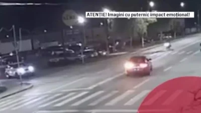 Accident grav în trafic! O tânără de 19 ani a spulberat o motocicleta pe care se aflau doi tineri