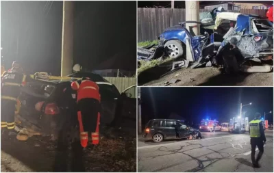 Accident rutier grav în Neamț! Un tânăr fără permis și sub influența alcoolului a provocat o coliziune soldată cu răniți