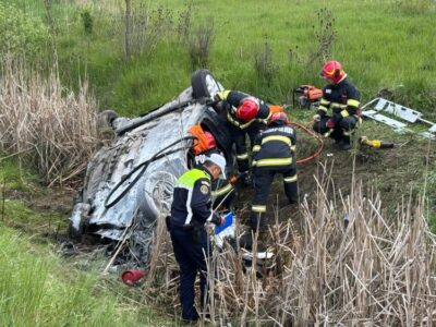 Tragedie în Cluj! Doi morți și doi răniți grav după impactul dintre o autobasculantă și un autoturism!