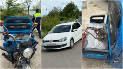 Tragedie la Galați! Bărbat în comă după ce a fost răsturnat cu un triciclu tras de fiica sa!