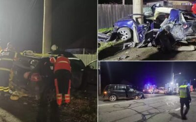 Accident violent cu victime! O şoferiţă de 60 de ani nu a acordat prioritate şi a fost izbită în plin!