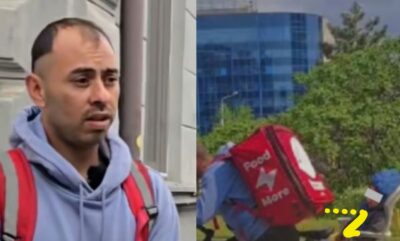 Tatăl livrator care și-a luat copilul în spate ca să muncească! Povestea care a emoționat o țară întreagă