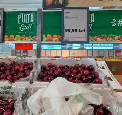 Prețul a explodat! Cireșele de la Lidl costă dublu față de piață – 100 de lei kilogramul!