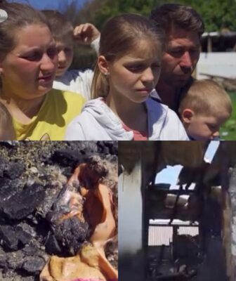 Tragedie în Dâmbovița! Familia cu cinci copii rămasă pe drumuri după ce casa le-a ars în totalitate!