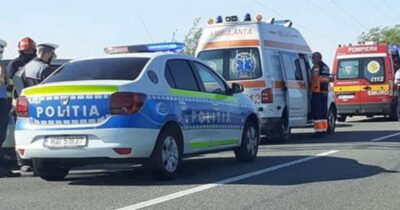 Accident grav pe autostrada A1! 11 persoane implicate, un șofer în stare critică la spital!