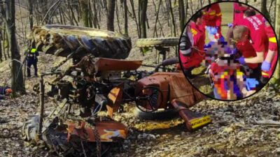 Accident grav! Bărbat strivit de tractor! N-a mai avut nicio șansă!