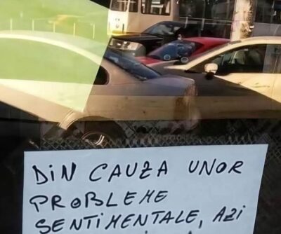 Mesaj neașteptat pe ușa unui magazin din București: „Din cauza unor probleme sentimentale, azi am închis la 15:00”