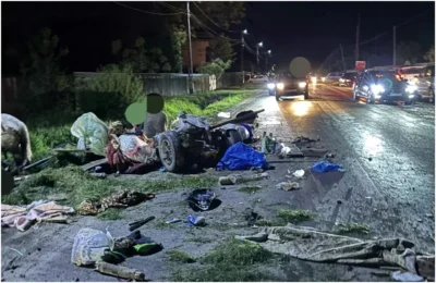 Două persoane duse de urgență la spital după ce o căruță a fost spulberată pe DN 19F în Satu Mare! Anchetă în desfășurare!