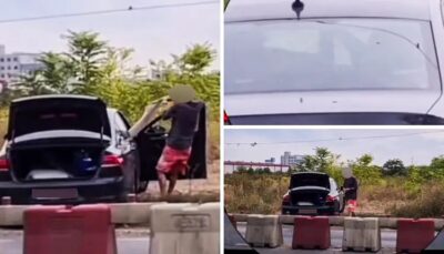 Șocant! Un bărbat din Argeș își bate și amenință cu moartea iubita pe marginea drumului, iar nimeni nu intervine!