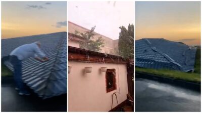 Prăpăd în Târgu Mureş! O tornadă a smuls acoperişuri şi doborât zeci de copaci!