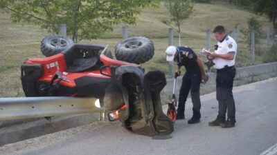Înfiorător! Doi bărbați în stare critică după ce ATV-ul s-a răsturnat pe DJ 170!