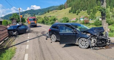 Carambol în Dorna-Arini: Cinci răniți, inclusiv un minor, după accident cu trei mașini