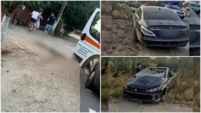 Accident tragic în Olt: Șofer beat, fără permis, a ucis un prieten la Grojdibodu