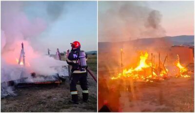 Tragedie în Bihor! Bebeluș de 8 luni găsit carbonizat în casa mistuită de flăcări!