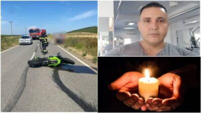 Polițist grav rănit în accident cu motocicleta în Mehedinți: starea critică continuă
