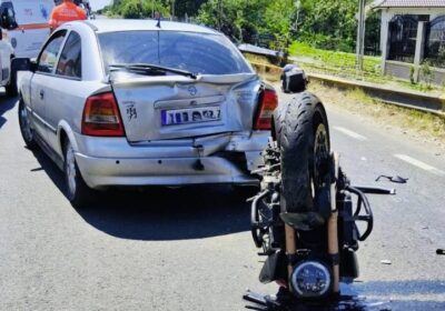 Accident grav pe DE70 Giurgiu: motociclist în stare critică, elicopter SMURD intervenit