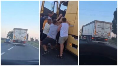 Șofer de TIR dat jos forțat pe E581 după comportament periculos la volan