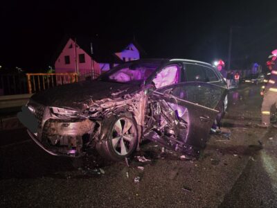 Opt victime, dintre care cinci minori, într-un accident grav în Bistrița-Năsăud! Toți au fost transportați la spital