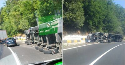 Accident pe DN 7! Autotren încărcat cu pui s-a răsturnat la Cotmeana – trafic blocat și scurgeri periculoase!