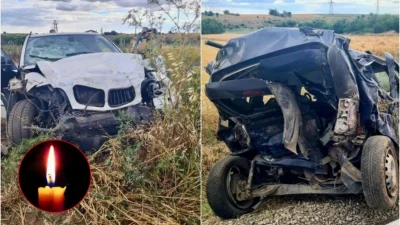 Imaginile groazei de la accidentul în care un bunic a murit și nepotul de 3 ani grav rănit! A fost cumplit!