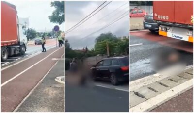 Accident pe DE 584 în Brăila: Bărbat rănit după ce a fost lovit de autotren