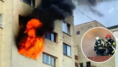 Explozie cu spray inflamabil la Buzău: două persoane rănite, anchetă în curs